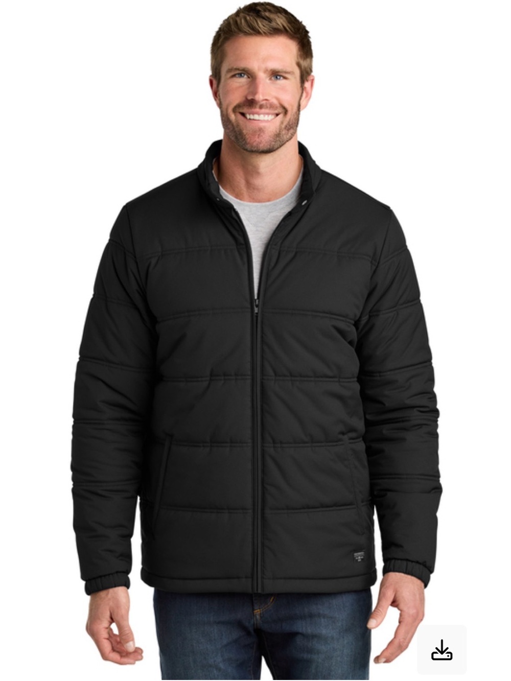 NWT Travis Mathew black cold Bay Puffer Jacket Men’s Size Large